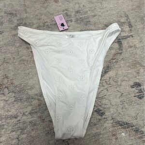 Target White Floral Bikini Bottom